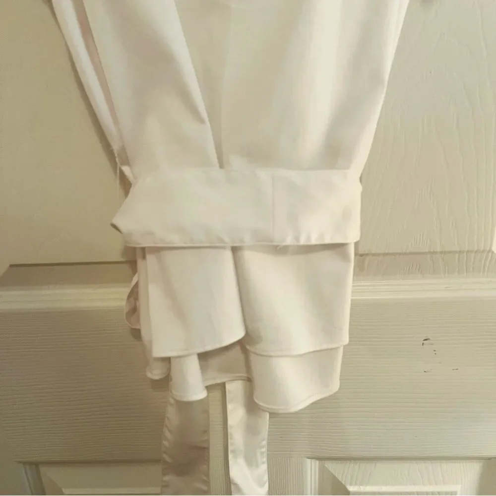 Kate Spade White Ruffle Sleeve Blouse